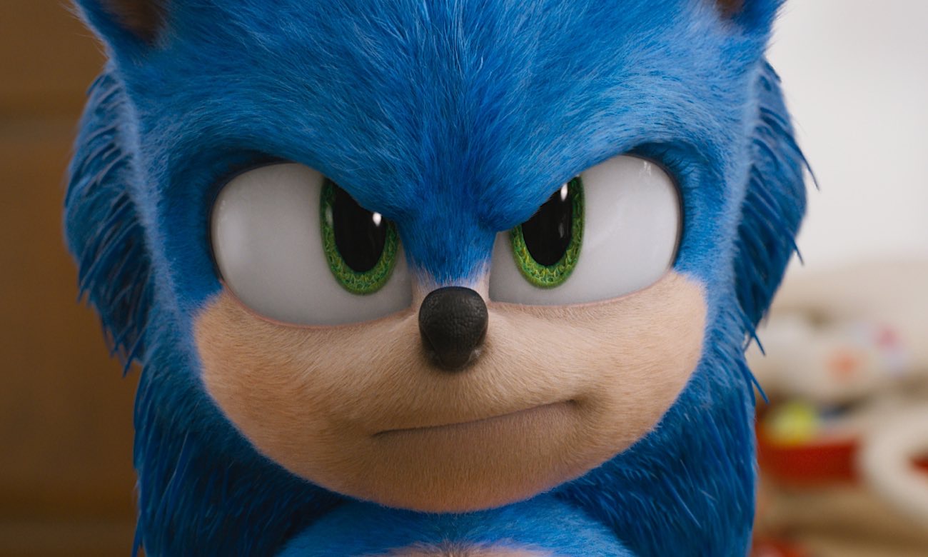 Sonic em ‘Sonic: O Filme’, de 2020. Adaptações 